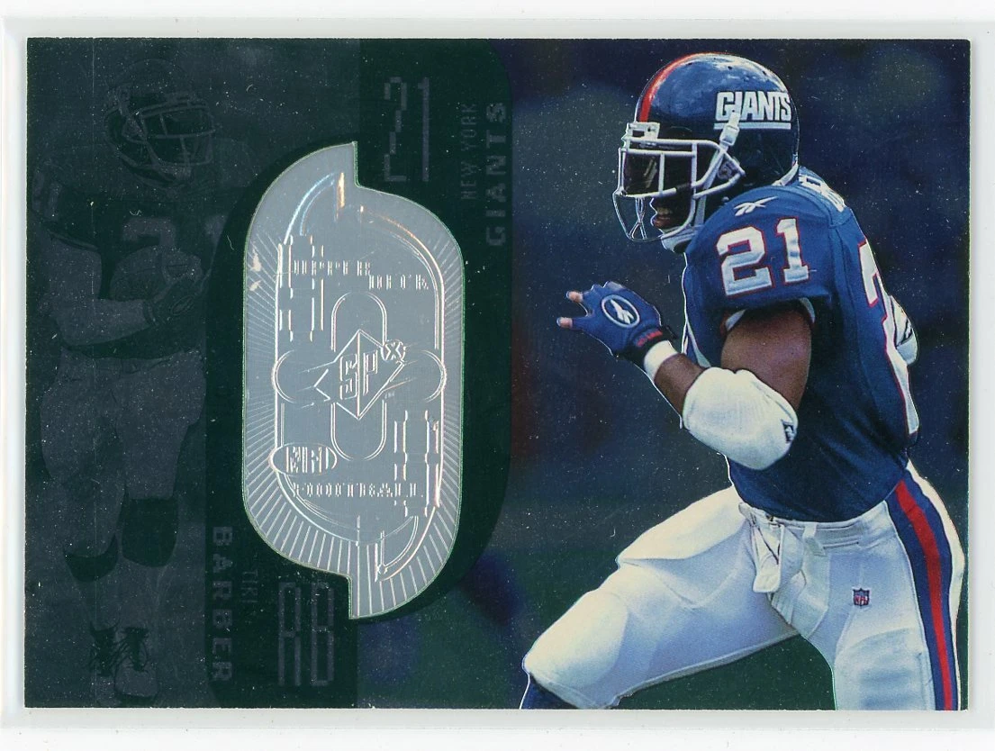 1998 SPX Finite /7600 #56 Tiki Barber New York Giants Football Card