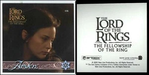 Arwen #1 Lord Of The Rings : Fellowship Ring 2002 Artbox Action Flipz Sticker - Picture 1 of 1