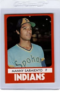 1980 TCMA Spokane INDIOS #12 MANNY SARMIENTO Cagua Aragua Venezuela - Imagen 1 de 2