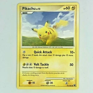 Pokemon Pikachu 70/100 - Majestic Dawn Common - 2008 Trading Card - Picture 1 of 2