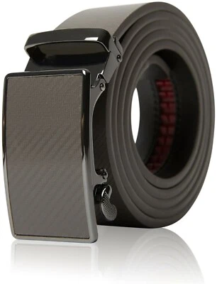 Ремни мужские из натуральной кожи с храповиком ремни для мужчин регулируемая автоматическая пряжка - Изображение 1 из 2