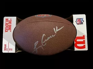 Miami Dolphins 17-0 Larry Csonka Firmado Duke Fútbol Certificado de Autenticidad Foto Prueba - Imagen 1 de 3