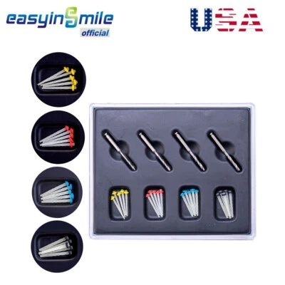 Easyinsmil Dental Quartz Fiber Post Screw Thread High-intensity With 4 Drills - Image 1 of 4