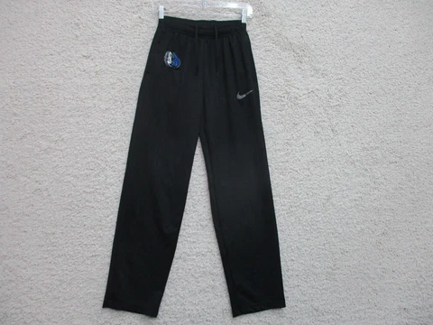 Nike Dallas Mavericks Pants Small Youth Black Joggers Dri Fit Swoosh Logo Boys S Cover