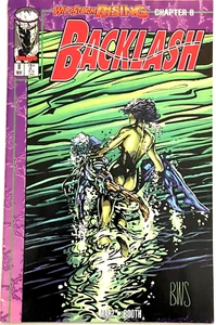 BACKLASH #8 CVR A CARDS INTACT BRETT BOOTH 1995 IMAGE COMICS VF - Picture 1 of 3