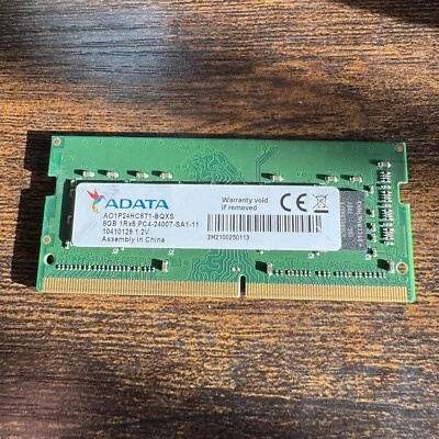 ADATA 8GB 1Rx8 PC4-2400T DDR4 Laptop RAM AO1P24HC8T1-BQXS Free Shipping Tested - Image 1 of 2