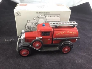 Ford Model A Fire Truck Bank By Spec-Cast 1st Production 1/25th Scale - Picture 1 of 2