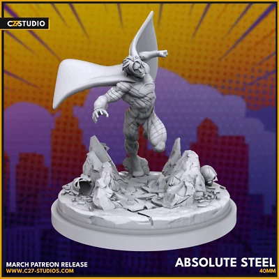Absolute Superman - IDW Adventures - 3d Printed TTRPG Miniature - Image 1 of 3