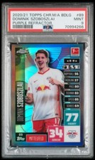 Topps Match Attax Bundesliga 2020/2021 Chrome Szoboszlai #89/299 PSA 9 MINT