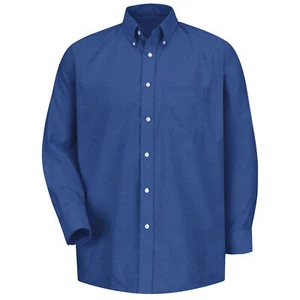 Camisa de vestir Oxford ejecutiva de manga larga Red Kap para hombre - Imagen 1 de 14