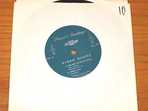 CHRISTMAS 33 RPM EP (No Cover) - DINAH SHORE - CAPITOL CUSTOM - - Picture 1 of 1