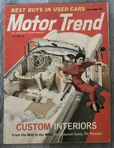 July 1959 MOTOR TREND ~ Studebaker Hawk, Ambassador Tests; Custom Interiors - Picture 1 of 7