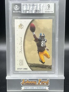 1999 SP Authentic Troy Edwards Future Watch Rookie #0727/1999 BGS 9 #107 - Picture 1 of 2