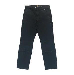 Pantalones cargo Carhartt para mujer 8 regulares negros carpintero calce recto utilitario grunge - Imagen 1 de 14