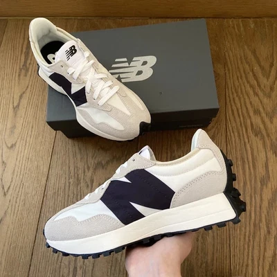 [TOP SALE]-New. Balance Women 327 Sea Salt Black-[AUTH] - Image 1 of 4