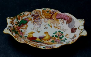 BONE CHINA ROYAL CROWN DERBY OLDE AVESBURY PIATTO PORTAGIOIE OVALE - Foto 1 di 3
