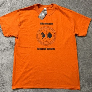 Phallological Museum Souvenir Reykjavik Hemd Island Neu mit Etikett Herren L orange SS Crew - Bild 1 von 4