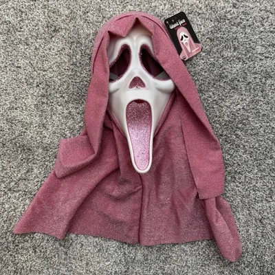 Scream Ghost Face Pink Glitter Mask Officially Licensed Fun World Ghostface