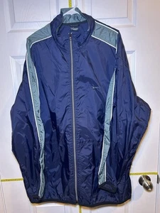 Nike Men's Tracksuit 2XL Blue Jacket Full Zip XL Gray Pants Nylon - Picture 1 of 6