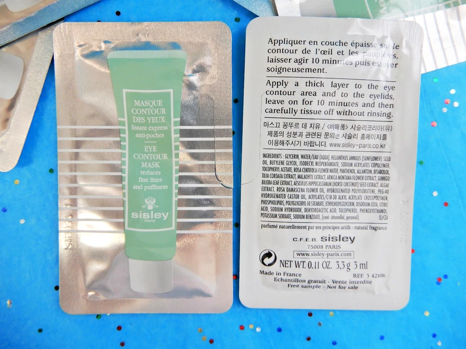 2x Muestra de mascarilla contorno de ojos Sisley 0,10 oz / 3 ml ea. Foto 1 de 1