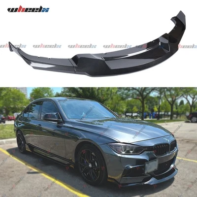 For 2012-18 BMW F30 F31 M Sport Carbon Fiber MAD Style Front Bumper Lip Splitter Foto 1 de 4