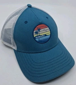 Cappello Subaru Adulto Snapback Blu Camionista Maglia Spiaggia Esterno Auto Tropicali - Foto 1 di 8