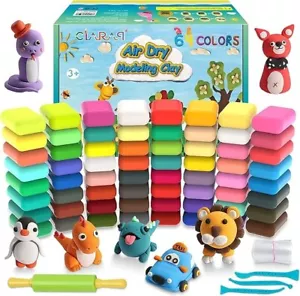 Modeling Clay Kit - 64 Colors Air Dry Ultra Light Clay, Safe & Non-Toxic, Great - Picture 1 of 9