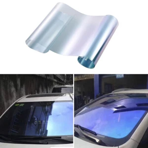 0.75*3M Car Front Window Foils Solar Film Windshield Sun Shade Sticker Blue UK - Picture 1 of 12