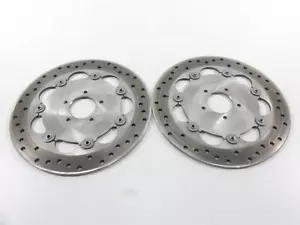 2010 Harley FXDF Dyna Fat Bob Front Brake Rotor Disc Set 42040-06 - Picture 1 of 12