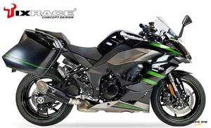 TERMINALE DI SCARICO IXRACE MK1 INOX NERO OMOLOGATO EURO5 KAWASAKI NINJA 1000 SX - Imagen 1 de 2