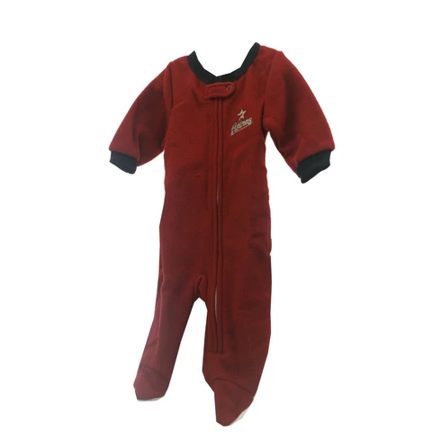 Houston Astros MLB Genuine Baby Infant Size Pajama Sleeper Bodysuit New Tags Cover
