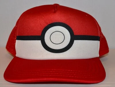Gorra de béisbol juvenil Pokémon Pokeball 2016 sombrero de camionero malla snapback  Foto 1 de 4
