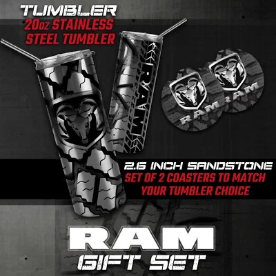  Ram Tumbler, Ram Car Coasters, Ram Gifts, Ram Accessories — 第 1/4 张图片