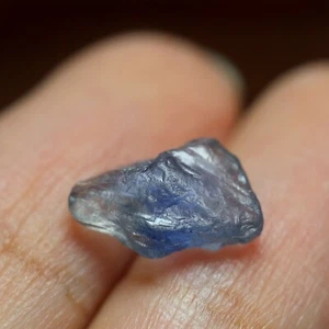 Certified 3.50ct Natural Ceylon Blue Sapphire VS Clarity Unheated Rough 10x7mm - Picture 1 of 5