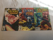 Venom: The Madness #1,2 & #3 (1993, Marvel Comics) High grade.