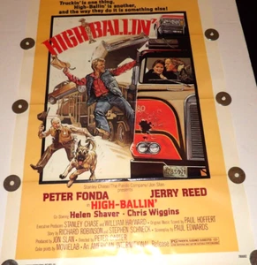 "HIGH BALLIN" ORIGINAL 27X41 ONE SHEET VINTAGE MOVIE POSTER REED/FONDA - Picture 1 of 4