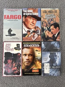 Lot of 6 VHS Movies Fargo The sons of katie elder Collateral damage … - Picture 1 of 1