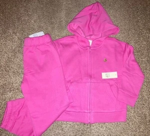 NEW With Tags Baby Gap Girl's Zip Hoodie Sweatshirt/Sweat Pants Outfit 4T/4ys - Picture 1 of 2