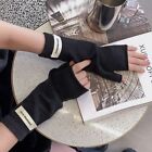 Cashmere Long Wrist Gloves Fingerless Ankle Wrist Sleeves  Girls Women