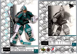 02-03 UD MASK COLLECTION TRAM SAVIORS - EVGENI NABOKOV /1699 #104 SHARKS - Picture 1 of 1