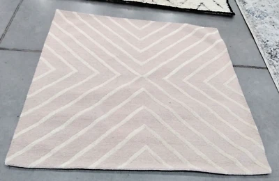 PINK / IVORY 5' X 5' Square Back Stain Rug, Reduced Price 1172731452 SFK920P-5SQ - Image 1 of 4
