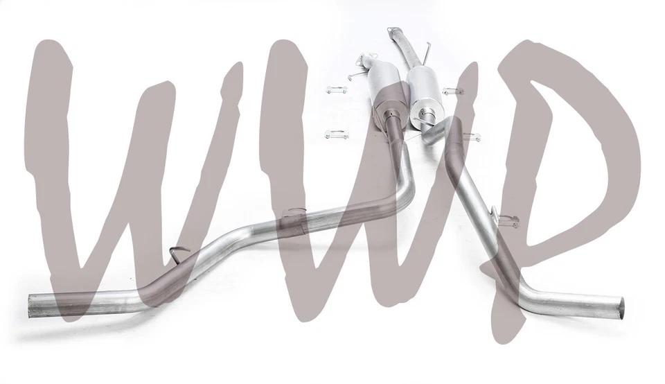 Silenciador de escape CatBack de doble lado de 2,5" 09-20 Toyota Tundra 5,7 L CrewMax y doble Foto 1 de 2