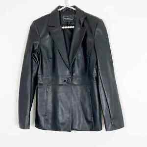 90s Rampage Faux Leather Jacket Black Size Large