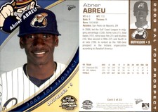 Abner Abreu 2009 MultiAd South Atlantic League Top Prospects #2 Card