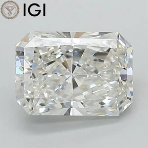 CVD Lab Grown Radiant Cut Diamond IGI Certificate 2.50 CT. G Color VVS2 Clarity - Picture 1 of 8