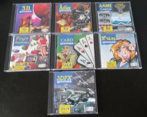 LOT 7 CD-Rom PC Games Collections - Silver Label - see pictures - Retro Gaming - Bild 1 von 4