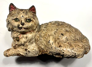 VINTAGE ORIGINAL HUBLEY CAST IRON CAT  DOORSTOP. EMBOSED "HUBLEY" - Picture 1 of 7
