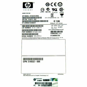 HP EF0600FARNA 600GB 6G DP SAS 15K 516810-003 HARD DRIVE - Picture 1 of 5