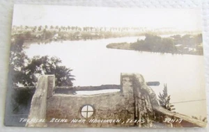 TROPISCHE SZENE BEI HARLINGEN TEXAS RPPC 1940 VINTAGE ECHTFOTO POSTKARTE - Bild 1 von 2