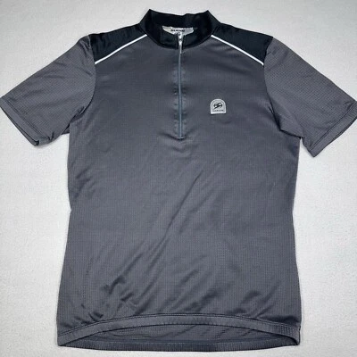 Camiseta deportiva de ciclismo de manga corta con cremallera SUGOI 1/4 negra/gris para hombre L Foto 1 de 4